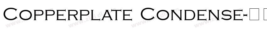 Copperplate Condense字体转换
